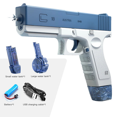 Electric Watergun Big Magazine, Blue Edition